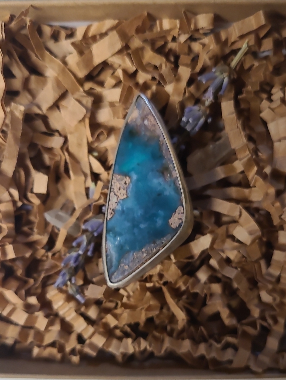 RARE Blue Needles Agate By High 5 Lemon
